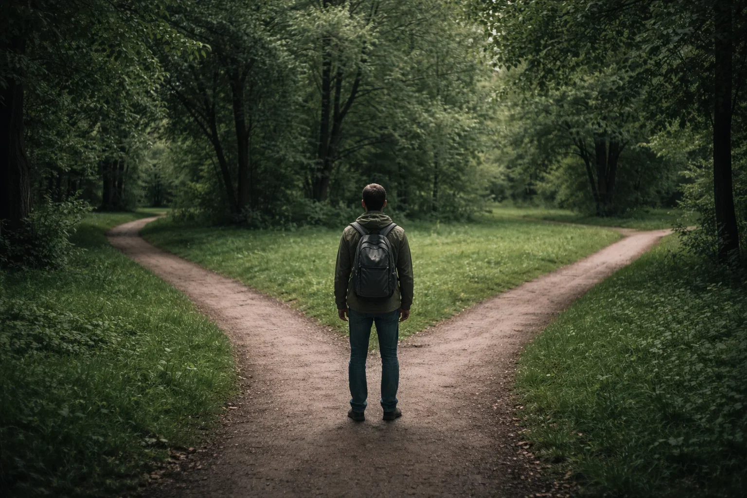 Cervello umano stilizzato con frecce che rappresentano decisioni contrastanti