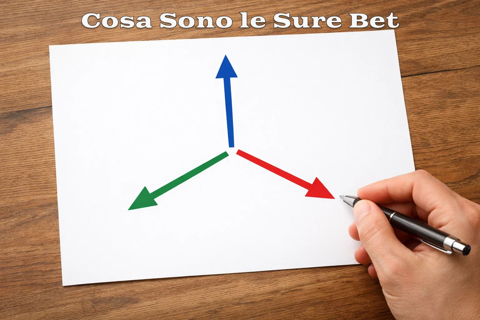 Rappresentazione visiva di copertura totale degli esiti di una partita