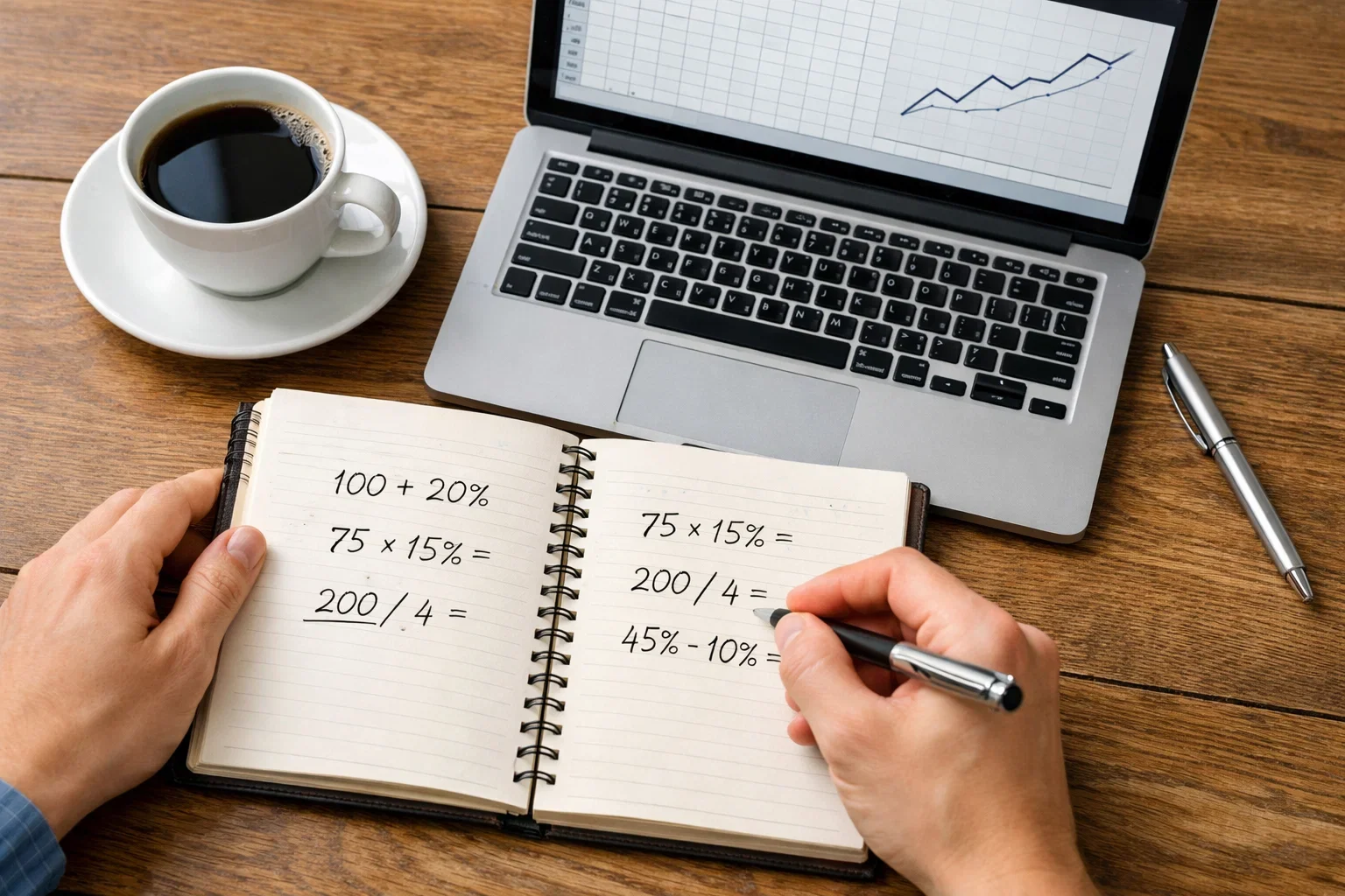 Persona che studia le quote delle scommesse su laptop con foglio di calcolo